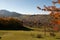 Autumn landscape in Bran, Romania