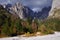 Autumn landscape in Brenta Dolomites in a beautiful day