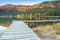 Autumn landscape with colorful forest,St Anna Lake,Transylvania,Romania,Europe