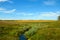 Autumn landscape distant from the cities of the rural part of Siberia.