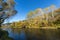 Autumn Landscape of Iskar River near Pancharevo lake, Bulgaria