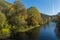 Autumn Landscape of Iskar River near Pancharevo lake, Bulgaria