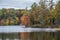 Autumn landscape at the lake