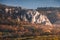 Autumn Landscape with Limestone Rocks