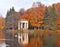 Autumn landscape in park.