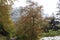 Autumn landscape at the Pont d'Espagne, Cauterets, France