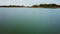 Autumn landscape on the river. calm river surface, windless weather.