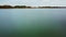 Autumn landscape on the river. calm river surface, windless weather.