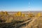 Autumn Landscape, Telephone Relay Tower. engaged in a task or ac