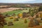 Autumn landscape view in the Chilterns, England