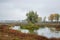 Autumn landscape view from Comana delta