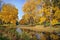 Autumn lanscape with a lake