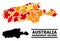 Autumn Leaves - Mosaic Map of Kangaroo Island