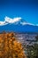 Autumn leaves of Mount Fuji, Yamanashi Prefecture in Japan