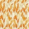 Autumn Leaves Pattern Background in Warm Tones