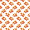 Autumn leaves pattern seamless. Rowan twigs