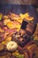 Autumn leaves, treasure box