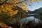 Autumn at Lucelle Lake in Swiss Jura