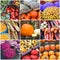 Autumn market collage