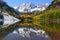 Autumn Maroon Bells and Lake - Horizontal