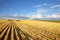 The autumn midday on fields of Montana