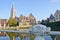 Autumn morning in Bruges, Belgium