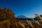 Autumn at Motosuko lake