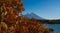 Autumn at Motosuko lake