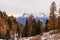 Autumn in the mountains near Cortina, Italy