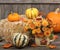 Autumn Mums and Gourds