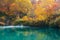 Autumn Onsen Lake Aomori Japan