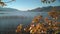 Autumn Osoyoos Lake BC, dolly shot 4K UHD