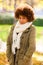 Autumn outdoor portrait of beautiful African American young woman - Black people