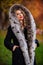 Autumn outfit collection. female winter apparel. glamour woman wear faux fur coat. real fur jacket. different types of