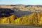 Autumn panorama from bohemian and moravian highland