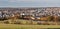 Autumn panorama of Plauen city in Saxony