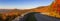 Autumn panoramic view, Blue Ridge Parkway, North Carolina