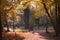 Autumn in park Maksimir in Zagreb