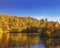 Autumn Park in Tsaritsyno Museum-reserve, Moscow,