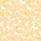 Autumn pattern from leaves. Vector illustration. Seamless background.