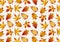 Autumn pattern for textile, print, surface, fabric design