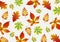Autumn pattern for textile, print, surface, fabric design