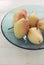 Autumn pears on green platter