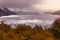 Autumn in Perito Moreno Glacier in Patagonia Argentina city of El Calafate