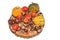 Autumn piece chinese lantern pumpkin chestnut