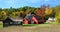 Autumn red barn, Michigan Sleeping Bear Dunes