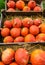 Autumn Red Kuri Pumpkins in Crates