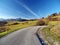 Autumn road at Liptov, Slovakia