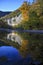 Autumn at Roark Bluff in Steel Creek Campground along the Buffalo River located in the Ozark Mountains, Arkansas