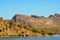 Autumn at Saguaro lake in Arizona